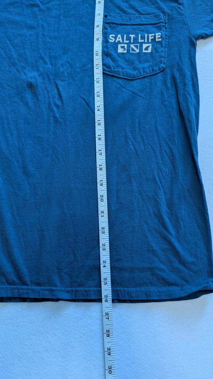 Salt Life Ocean to Ocean Way of the Waterman Graphic Pocket T-Shirt Medium - Picture 6 of 7